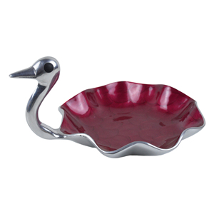 ชุดชามอาหารสี่ใบที่มีรูปลักษณ์ทันสมัยพร้อมชามอาหารโลหะคุณภาพแข็งดีไซน์ทันสมัยและดีไซน์เคลือบเพื่อการตกแต่ง - Product Image 4