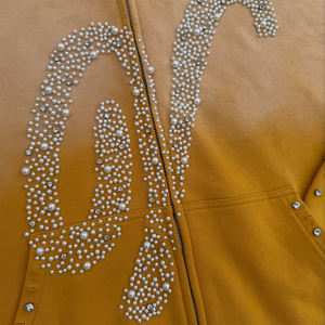 Ensemble de survêtement de luxe en strass tendance, style streetwear, jogging, vente en gros en marque privée - Product Image 5