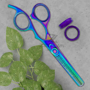 Ciseaux amincissants de coiffeur en acier inoxydable robustes multicolores avec la dernière conception Ciseaux de cheveux en stock - Product Image 4