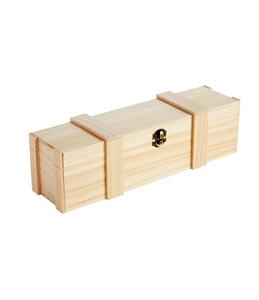 Caja de vino de madera para botellas de vino divididas o Demi, caja de regalo de vino individual con cierre para regalos de fiesta de cumpleaños, inauguración de la casa, boda - Product Image 1