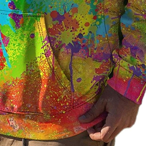 Sudaderas con capucha para hombre más vendidas Diseño de sublimación de patrón sólido 100% algodón Hecho en Pakistán para el invierno con precio barato para la venta - Product Image 3