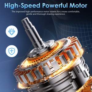 Afeitadora Eléctrica Inalámbrica Portátil, Impermeable, para Uso en Seco y Húmedo, con Pantalla LED y Cabezal de Afeitado Flexible - Product Image 3