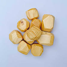 Juguetes de madera: juguetes educativos geométricos Waldorf Montessori ecológicos, bloques Tumi Ishi, bloques de madera arcoíris de 99 Gold Data - Product Image 4