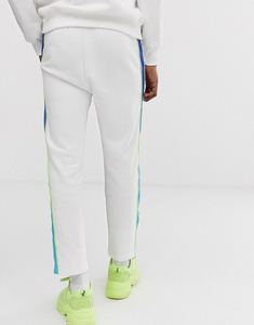 Survêtement d'hiver personnalisé pour hommes, vêtements de rue, demi fermeture éclair, épissage sur le côté, 100% coton, survêtements de haute qualité, imprimés - Product Image 3