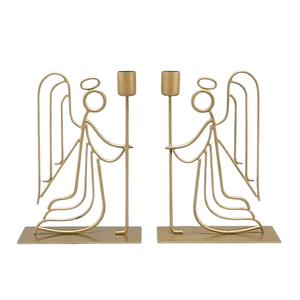 Bougeoir en fil métallique 3D en forme d'étoile Prix d'usine Unique Ornement décoratif de Noël Étagère et décor de table de haute qualité - Product Image 4