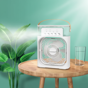 Ventilateur d'air évaporatif électrique en plastique avec télécommande et humidificateur - Product Image 4