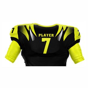 100% maillot de football américain en polyester maille de haute qualité respirant et grande taille longueur des manches courtes imprimé pour l'équipe - Product Image 4