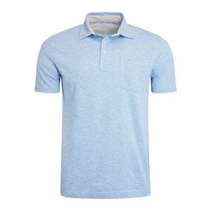 Polo de hombre de punto cómodo con logotipo personalizado de calidad premium, diseño de verano en contraste, producto de alta demanda. - Product Image 2