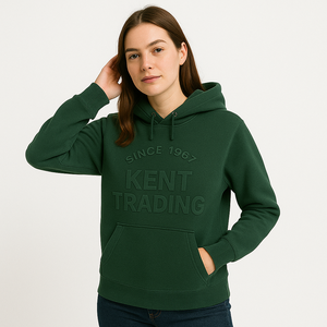 Sweat à capuche en molleton de coton 450 + GSM en relief personnalisé doux 100% coton | Pull lourd pour hommes et femmes | Fournisseur OEM - Product Image 6