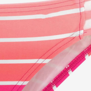 Conjunto de Bikini de Dos Piezas a Rayas para Mujer, Top Bandeau, Braguita Hipster, Traje de Baño de Spandex y Poliéster - Product Image 3
