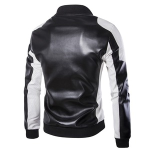 Veste d'hiver coupe-vent de qualité supérieure pour homme, design classique de motard, col montant, fourrure, cuir véritable tendance, style garçon - Product Image 2