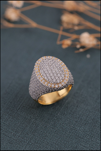 Bague de luxe Hip Hop en moissanite argentée plaquée rhodium, bijou diamant étincelant, fabrication haut de gamme, mode audacieuse, mariage - Product Image 2