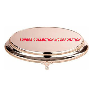 แท่นวางเค้กโลหะทองเหลืองโบราณสำหรับตกแต่งโต๊ะงานแต่งงาน - Product Image 4