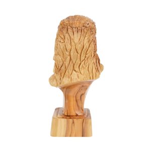 Sculpture de tête d'aigle en bois d'olivier sculptée à la main, 23 cm, figurine d'aigle en bois artisanale, vente en gros de Bethléem - Product Image 3