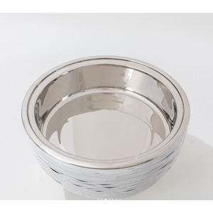 Casserole luxueuse Handi Design écologique en acier inoxydable et métal doré, marmite en verre faite à la main pour buffet en vente - Product Image 4