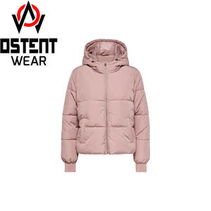 Wholesale Customizable Solid <b>Black</b> Puffer Jacket for Men <b>Women</b> Canvas Material Stand Concealable Hood <b>Winter</b> <b>Coat</b> New Condition - Product Image 6