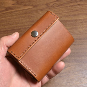 Billeteras de cuero con estilo para hombre y mujer, tarjetero pequeño, a la moda, color marrón, Adimani, unicolor - Product Image 1