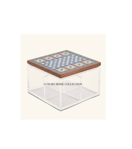 Premium handcrafted <b>metal</b> acrylic base sweet <b>box</b> for delicious sweets dry fruits chocolates wedding return gift festive use - Product Image 1