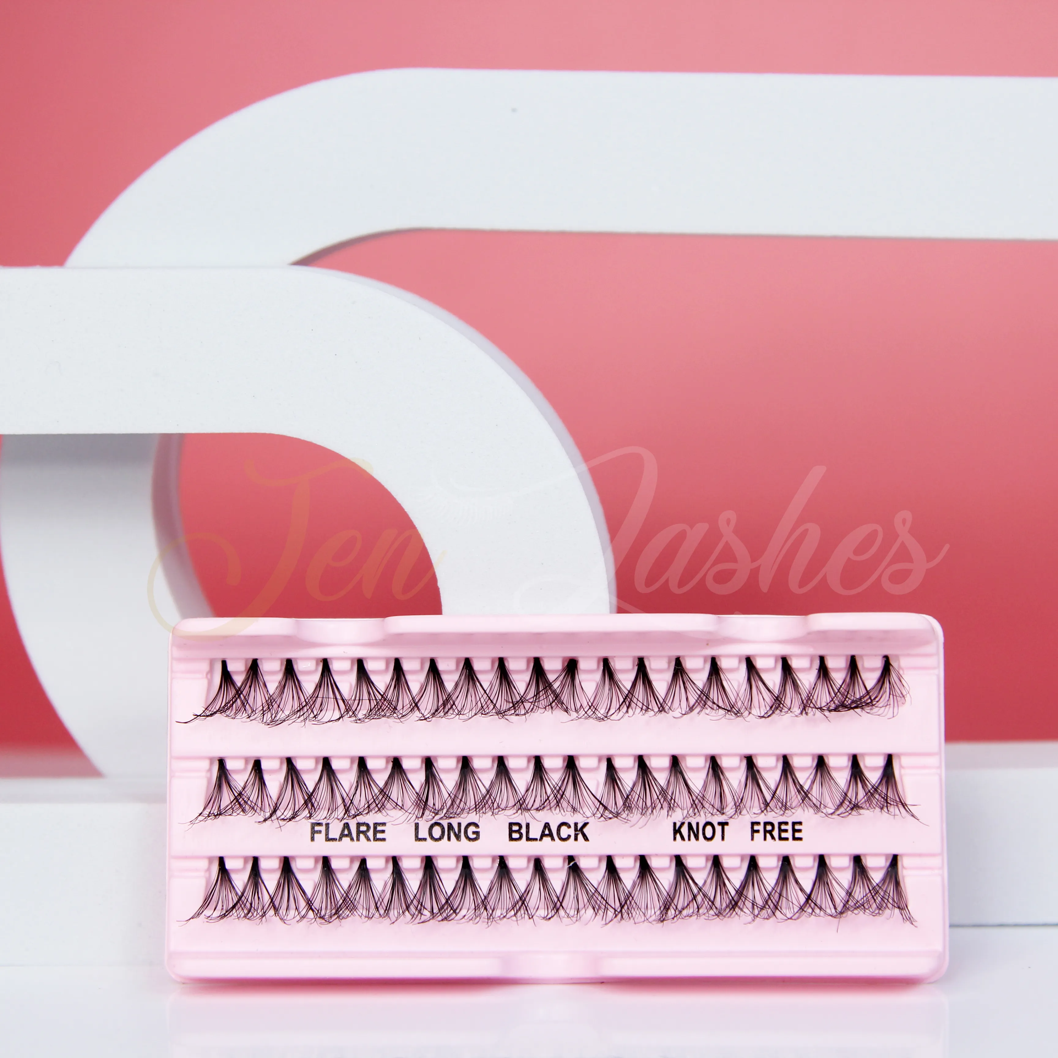 Cluster individual eyelashes best eyelashes extension knot DIY eyelashes well glue absorb wholesale price