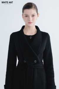 Abrigo de capa de Cachemira ANITA con cinturón, ropa de moda, embalaje personalizado, abrigo de mujer, moda sostenible al mejor precio - Product Image 5