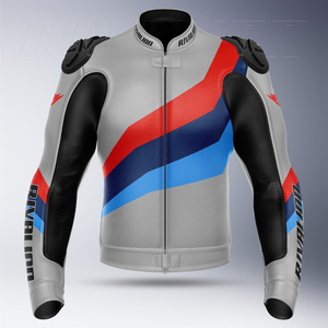 Chaqueta de Motociclista de Cuero Perforado para Hombre, Marca BM, de Piel de Vaca/Canguro, para Motociclismo/Conducción, Homologada por la CE, Todas las Tallas y Colores - Product Image 1