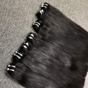 ผมแท้จากเวียดนามสำหรับผู้หญิงผิวดำสามชุดพร้อมที่ปิด100% ผมคนหนึ่งสำหรับฐานลูกไม้สีดำ - Product Image 5