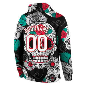 Sublimación Sudadera con capucha térmica Ropa de calle Tallas grandes Hombres Sublimación Sudaderas con capucha 3D Skull Fashion Sports Pullover Hoody - Product Image 3