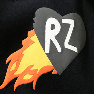 Bonnes ventes Sweat à capuche en molleton de coton et polyester personnalisé avec impression 3D en relief Sweatshirts d'hiver Logo en relief Poche Homme - Product Image 5