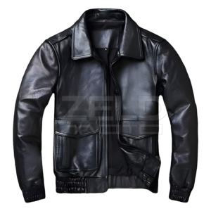 2025 veste en cuir d'hiver hommes en cuir grande taille usine fournit directement des vestes en cuir pour hommes - Product Image 1