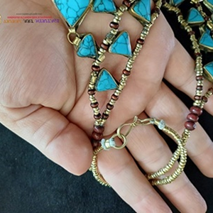 Kuchi, collar de moda de 3 capas, joyería Tribal hecha a mano, collar bohemio étnico afgano para mujer, ropa de Festival de declaración Vintage - Product Image 6