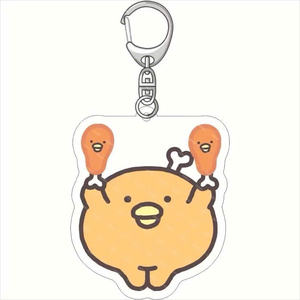 Adorable Yellow Chicken <b>Keychain</b> in Acrylic Fun Bag Hanger & Multi-Use Keyring <b>Anime</b> <b>Toys</b> Gift - Product Image 2