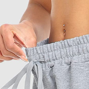 Meilleurs shorts pour femmes en coton 100% respirant, vêtements de rue d'extérieur, avec taille haute, fermeture à cordon, qualité supérieure, coupe décontractée - Product Image 5