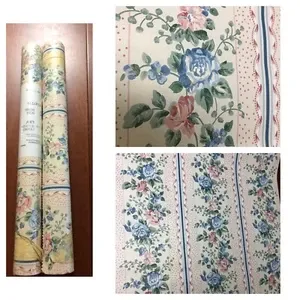 วินเทจ7223สีเบจโทรมเบจเก๋ๆลายดอกกุหลาบวอลเปเปอร์วอร์เนอร์ม้วนคู่โมเดิร์นห้องนั่งเล่นยุโรปห้องนอนทนไฟ - Product Image 1