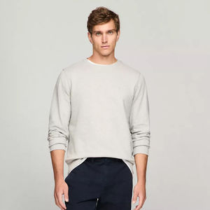 เสื้อสเวตเชิ้ตผู้ชายผ้าฟลีซคอตตอน 100% รุ่นสั่งทำพิเศษ ปี 2025 ODM ผลิตตามแบบ สั่งทำพิเศษ คอกลม สีพื้น ย้อมสีเรียบ สำหรับฤดูหนาว - Product Image 1