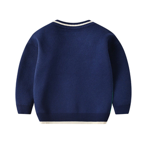 Offre Spéciale personnalisé col en v pull bébé garçon et filles hiver lapin dessin animé jacquard pull enfants tricots cardigan2025 - Product Image 4