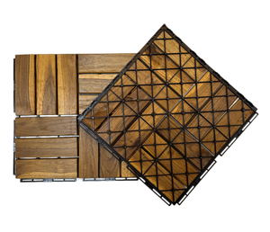 300*300 Tiles <b>Garden</b> Swimming Pool Decking <b>Garden</b> Decking Teak Wood Decking Tiles with Plastic Base Interlocking Made in Vietnam - Product Image 4