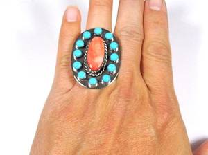 Sleeping Beauty Turquoise Spiny Oyster Cluster Drop Earrings 925 Sterling Silver Diamond Gold Party Gift Jewelry Set - Product Image 4