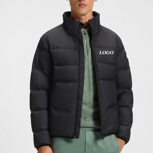 Chaqueta Acolchada para Hombre, Cálida y Ligera, Ajuste Relajado y Cómodo, Precio de Fábrica, con Cuello Alto y Logotipo Personalizado con Bolsillos - Product Image 1