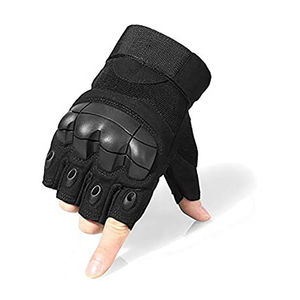 Guantes de ciclismo transpirables de secado rápido unisex cuero sin dedos clásico con suministro al por mayor de piel importada OEM - Product Image 1