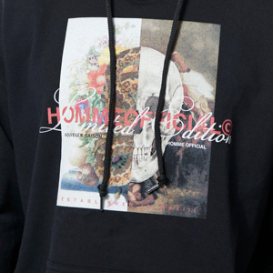 เสื้อฮู้ดผู้ชายผ้าฝ้าย100% โอเวอร์ไซส์มีซิปล้างไหล่และล้างไหล่สีพื้นย้อมสีทึบแบบกำหนดเองสำหรับฤดูหนาว - Product Image 5