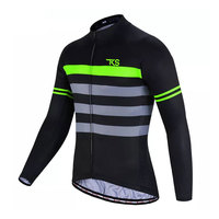 Jersey de Ciclismo de secado rápido para hombre con costuras duraderas y logotipos reflectantes para seguridad nocturna Pro Fit Men Jersey de ciclismo de carretera