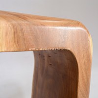 Table basse sculpturale en bois massif, design classique et moderne, couleur personnalisable, pour la maison, la chambre, le salon