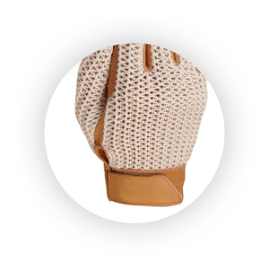 Vente chaude Logo personnalisé Gants de golf en peau de vache antidérapants Dernière conception de protection respirante Tout nouveau personnalisé pour l'équitation d'été - Product Image 4