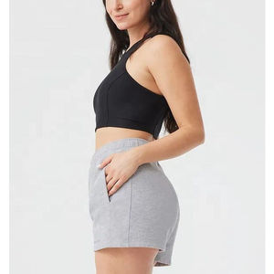 Shorts de sport pour femmes avec logo personnalisé, respirants, à séchage rapide, taille élastique, pour le fitness et le yoga, avec poches - Product Image 6