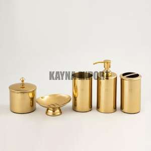 Ensemble d'accessoires de salle de bain de luxe en acier inoxydable 304, 8 pièces, style martelé fait à la main, facile à nettoyer - Product Image 5