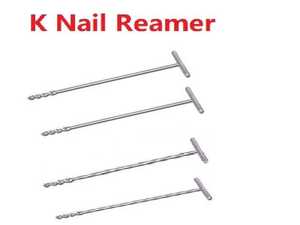 Orthopedic K-Nail <b>Reamer</b> with Solid Handle Stainless Steel Surgical Instrument Class I Orthopedic Implants - Product Image 5