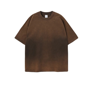 Saleh Enterprises Men Plus Size Oversize Acid Wash Breathable Eco-Friendly Short Sleeve Vintage Heavy Cotton Streetwear Loose - Product Image 2