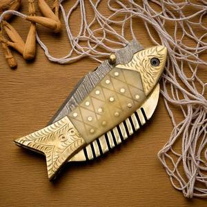 Nordic Forge Industrial Grade Damascus Folding <b>Knife</b> Leather Sheath Handmade <b>Pocket</b> <b>EDC</b> Hunting Camping OEM ODM Supported Drop - Product Image 6