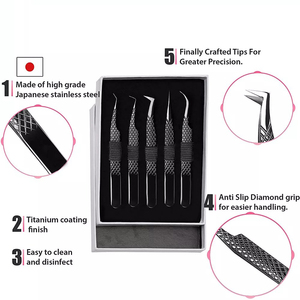 แหนบต่อขนตาแบบไม่ใช้แม่เหล็กทำจากสเตนเลสดีไซน์ล่าสุด - Product Image 2