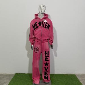 ชุดกีฬาโอเวอร์ไซส์ผ้าปะปักลายชุดกีฬาสำหรับวิ่งออกกำลังกายชุดกีฬากันลมกำหนดเองได้ - Product Image 1